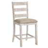Ashley Barstool Set | Armless | Textured Finish | Brown & White BM213402