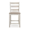 Ashley Barstool Set | Armless | Textured Finish | Brown & White BM213402