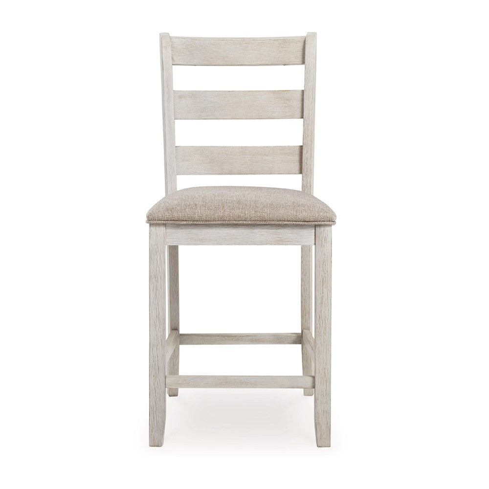 Ashley Barstool Set | Armless | Textured Finish | Brown & White BM213402