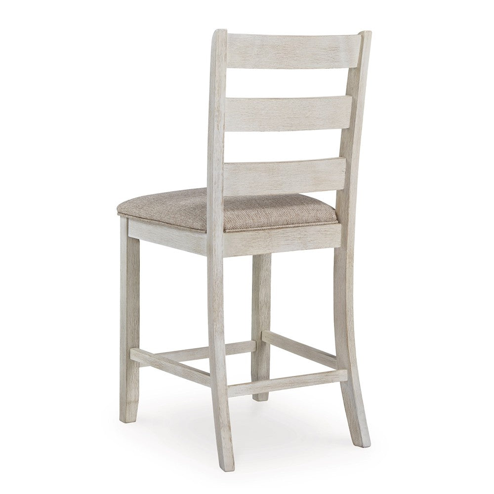 Ashley Barstool Set | Armless | Textured Finish | Brown & White BM213402