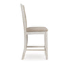 Ashley Barstool Set | Armless | Textured Finish | Brown & White BM213402