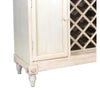 Transitional Wooden Sideboard with Built In Wine Rack White By Casagear Home BM213461