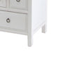 Wooden Chest with 8 Spacious Drawers and 1 Cabinet, White By Casagear Home