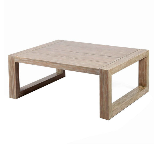 Coffee Table | Outdoor | Wood Plank Top | 42’’ | Gray BM214477