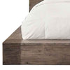 Transitional Style Wooden California King Size Bed with Grain Details,Brown By Casagear Home BM214522