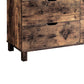 6 Drawer Dresser With Straight Legs Distressed Brown By Casagear Home BM214688