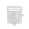 End Table | Cylindrical Wood | Swivel Tray Top | 18" | Brown & Black