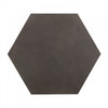 End Table | Hexagonal Concrete | Metal Base | 20" | Gray & Black