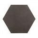 End Table | Hexagonal Concrete | Metal Base | 20" | Gray & Black