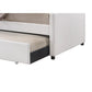 Leatherette Twin Size Daybed and Trundle with Sloped Back White By Casagear Home BM214911