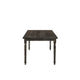 Rustic Style Wooden Dining Table with Rectangular Top and Turned Legs, Gray