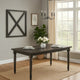 Rustic Style Wooden Dining Table with Rectangular Top and Turned Legs, Gray