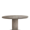 Round Dining Table with Fluted Column Pedestal Base Gray BM215017