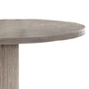Round Dining Table with Fluted Column Pedestal Base Gray BM215017