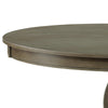 Transitional Style Round Dining Table with Pedestal Base Oak Gray By Casagear Home BM215019