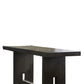 Plank Style Counter Height Table with Trestle Support Espresso Brown By Casagear Home BM215023