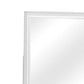 38" Square Wood Frame Dresser Top Mirror, White By Casagear Home