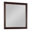 Dresser Mirror | Square | Molded Wood Frame | Cherry & Silver