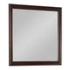 Dresser Mirror | Square | Molded Wood Frame | Cherry & Silver