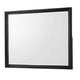 Dresser Mirror | Rectangular | Wood Frame | Black & Silver