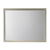 Dresser Mirror | Rectangular | Wood Encased | Champagne Silver