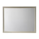 Dresser Mirror | Rectangular | Wood Encased | Champagne Silver