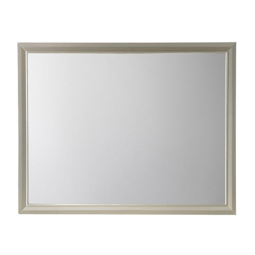 45’’ X 35’’ Wood Frame Dresser Top Mirror Champagne By Casagear Home BM215211