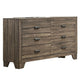 Shannon Dresser | 6 Drawer | Tapered Legs | Brown