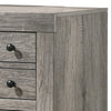 Transitional Style Wooden Dresser with Bar Handles and Grain Details Gray By Casagear Home BM215295