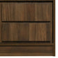 False Drawer Front Nightstand with Woodgrain Details Brown By Casagear Home BM215310