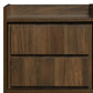 False Drawer Front Nightstand with Woodgrain Details Brown By Casagear Home BM215310