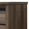 Wooden Dresser with Sliding Barn Door and Drawers Brown By Casagear Home BM215393