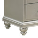 Wooden Dresser with Eight Spacious Drawers and One Door Shelf Silver By Casagear Home BM215408