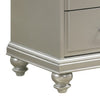 Wooden Dresser with Eight Spacious Drawers and One Door Shelf Silver By Casagear Home BM215408