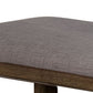 40’ Upholstered Counter Height Bench Brown and Gray By Casagear Home BM215456