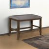 40’ Upholstered Counter Height Bench Brown and Gray By Casagear Home BM215456