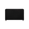 Fabric Upholstered Wooden Dresser with Seven Drawers Black By Casagear Home BM215564