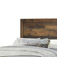 Plank Style Twin Bed with Rustic Details Dark Brown by Casagear Home BM215790