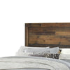 Plank Style Twin Bed with Rustic Details Dark Brown by Casagear Home BM215790