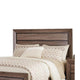 Transitional Style Queen Size Bed with Natural Grain Details Brown BM215963