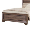 Transitional Style Queen Size Bed with Natural Grain Details Brown BM215963