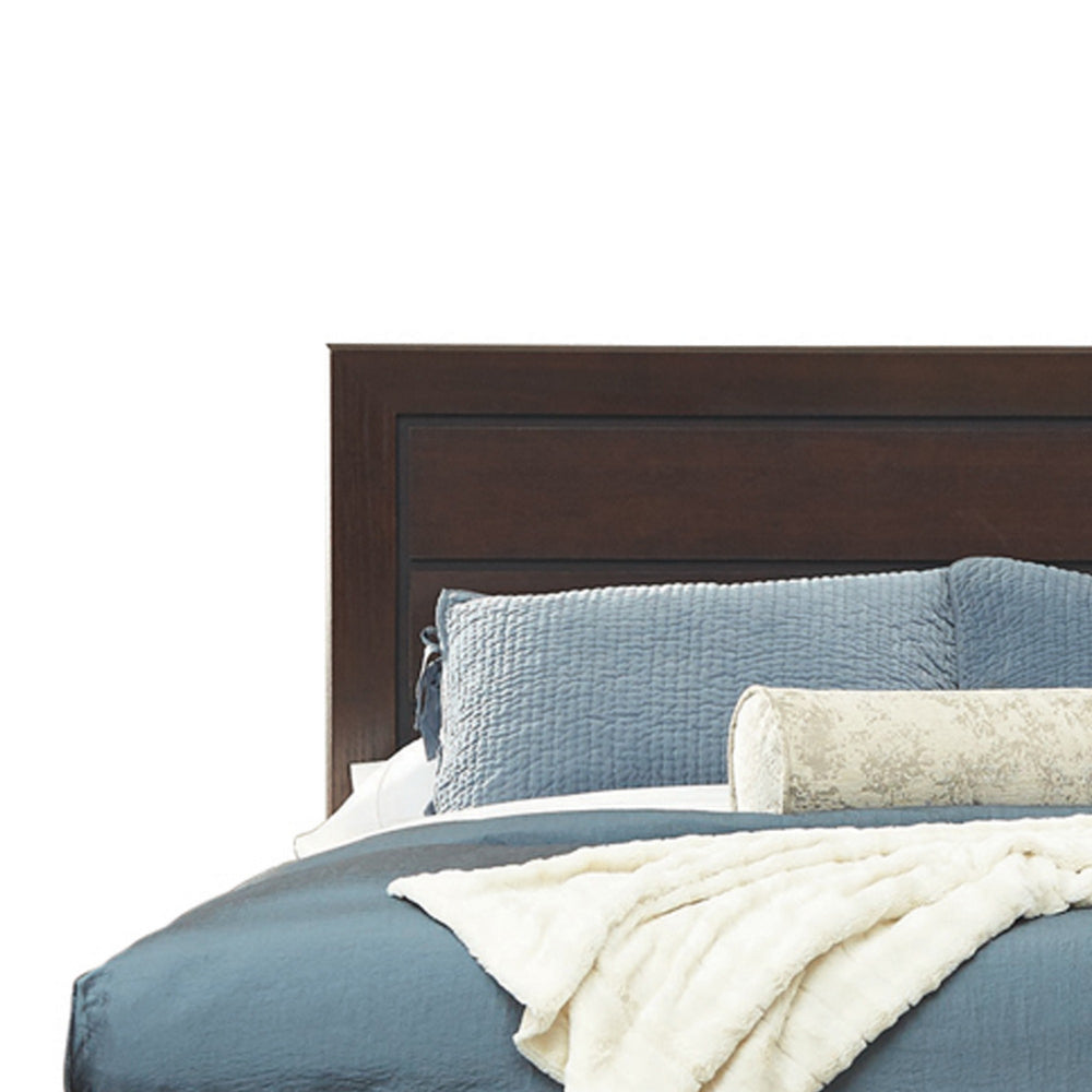 Bed | Queen Size | Panel Headboard & Footboard | Cocoa Brown BM215964