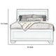 Queen Size Bed with Panel Headboard and Footboard, Cocoa Brown