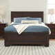 Bed | Queen Size | Panel Headboard & Footboard | Cocoa Brown