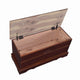 Traditional Chest | Lift Top | Carved Details | Dark Brown