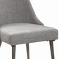 Textured Upholstered Dining Chair Set of 2 Gray BM215998
