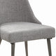Textured Upholstered Dining Chair Set of 2 Gray BM215998