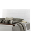Contemporary Style Low Profile Eastern King Bed with Block Feet White BM216125