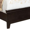 Transitional Style Wooden California King Bed with Tapered Legs Brown By Casagear Home BM216233