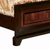 Transitional Style Eastern King Wooden Parquet Design Bed Brown BM216252